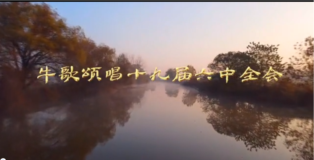 牛歌颂唱十九届六中全会