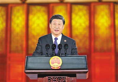 习近平和彭丽媛为出席中国&mdash;中亚峰会的中亚国家元首夫妇举行欢迎仪式1.jpg